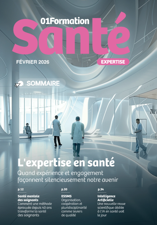 Couverture du magazine 01 Formation Santé du numéro de février 2026